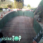Reforma de piscinas de obra de gresite antes en Navas del Rey